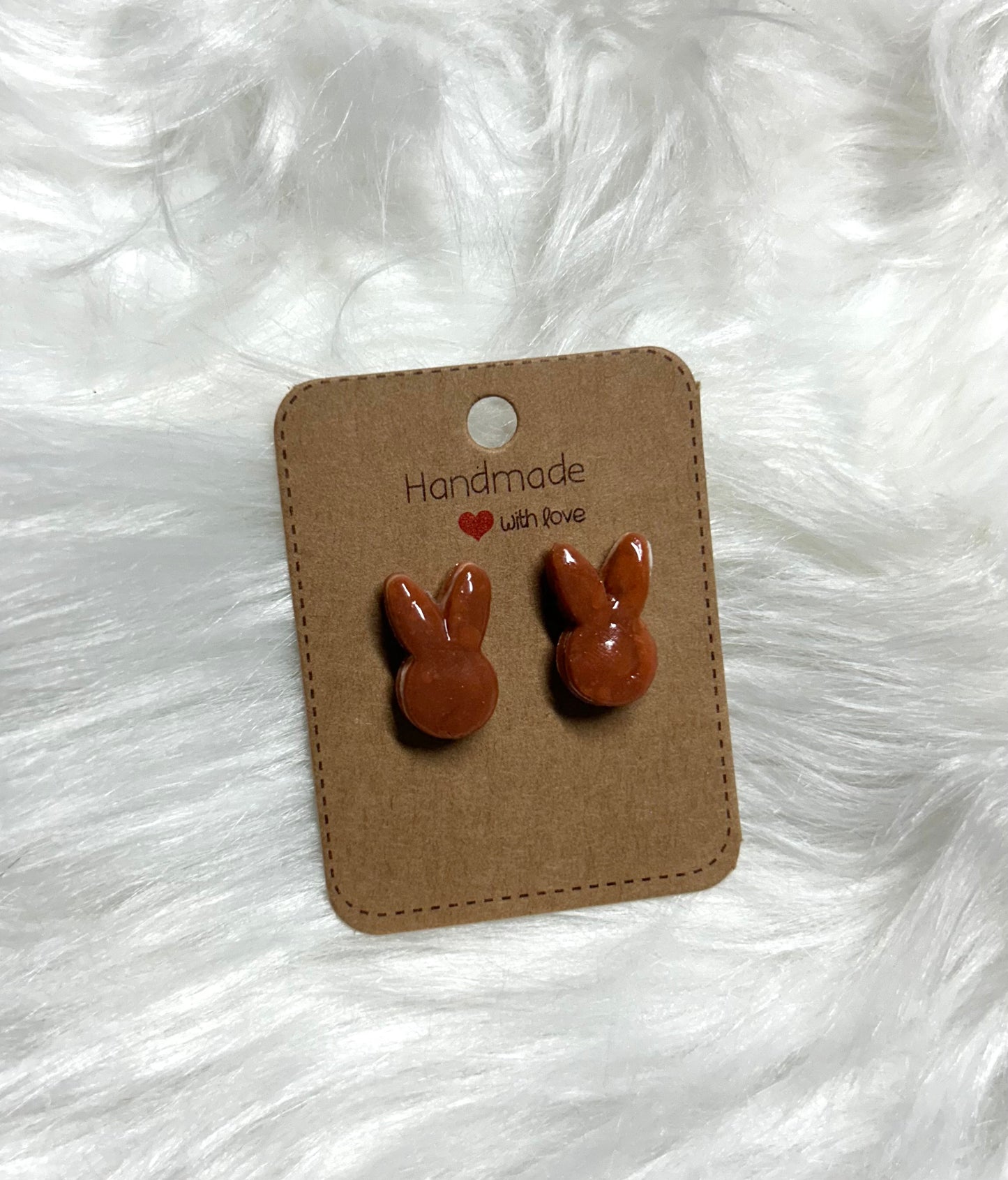 Chocolate Bunny Earrings