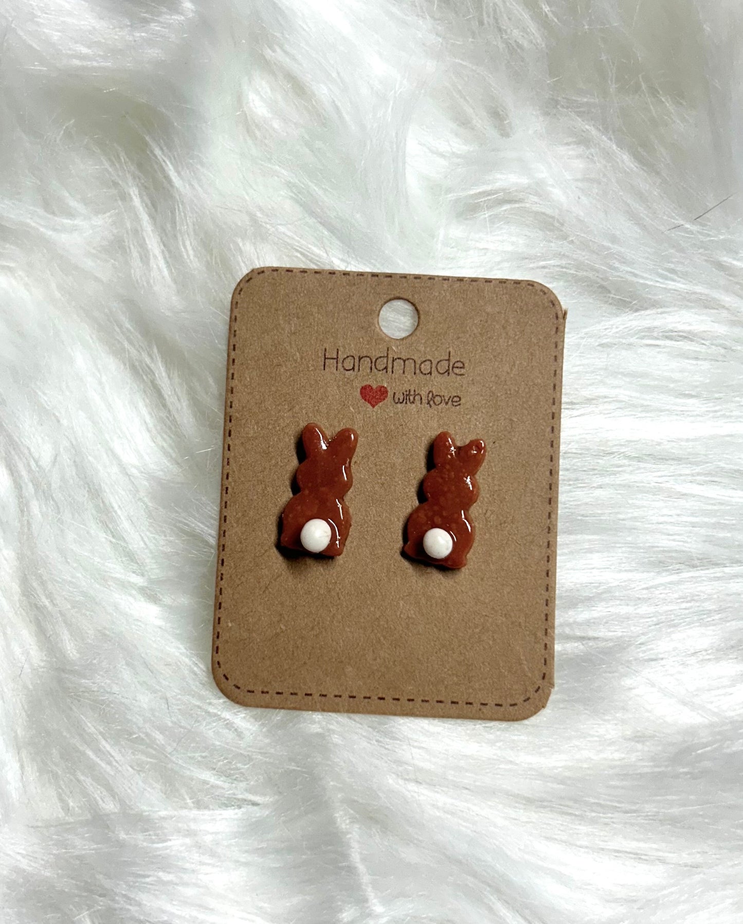 Chocolate Bunny Earrings